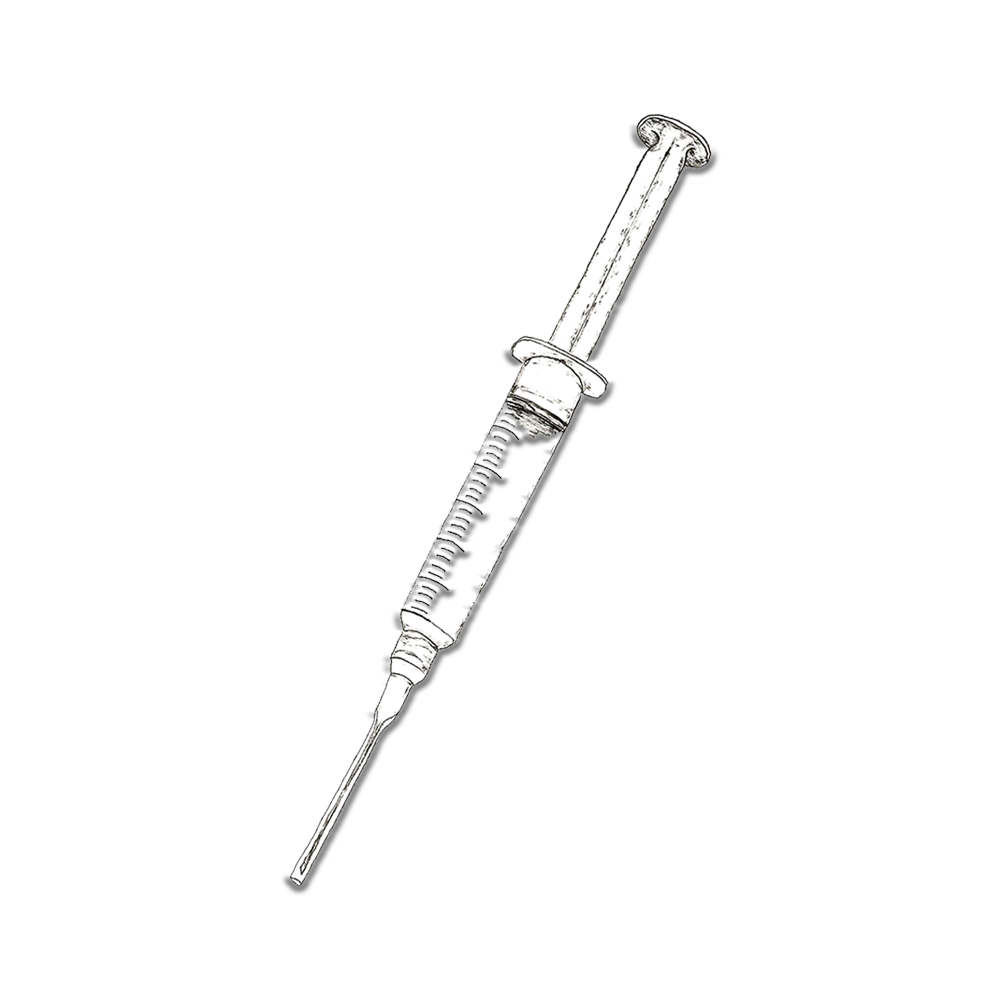 Sketch of a spore syringe